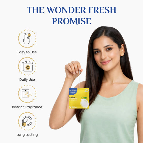 Wonder Fresh Pocket Freshener - Citrus Fresh | Car Air Freshener