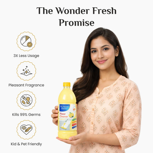 Wonder Fresh Milky Floor Cleaner - Lemon | Floor Cleaner Liquid