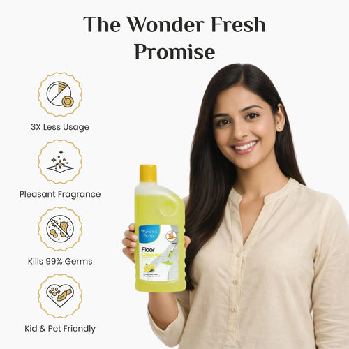 Wonder Fresh Floor Cleaner - Lemon | Disinfectant Liquid