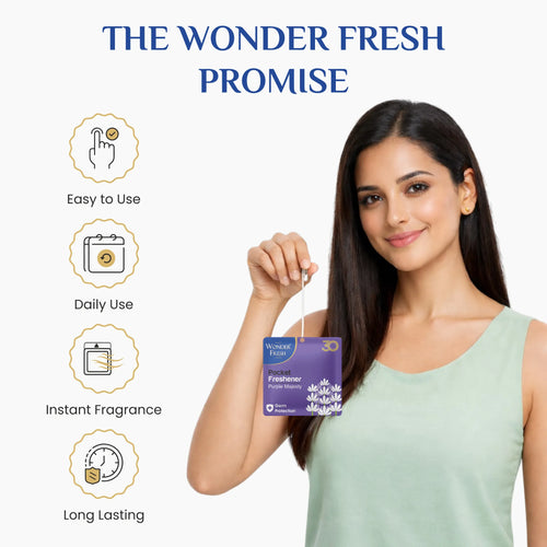 Wonder Fresh Pocket Freshener - Purple Majesty | Car Air Freshener