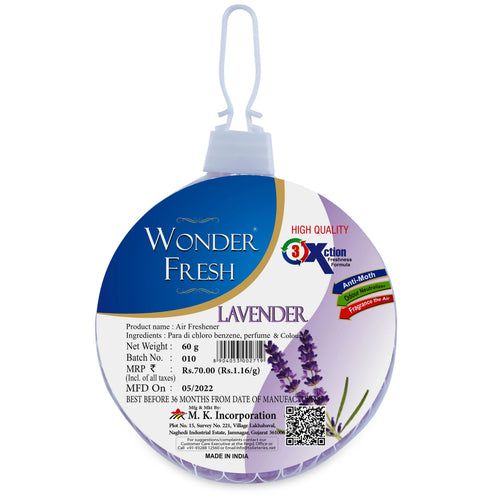 AIR FRESHENER FLOWER-LAVENDER-60GM-6PCS