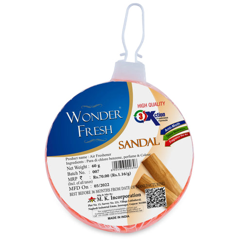 AIR FRESHENER FLOWER-SANDAL-60GM-6PCS