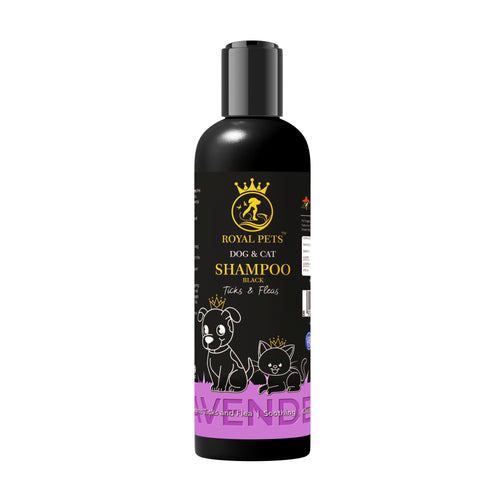 Royal Pets Tick & Flea Shampoo | Anti Itch Dog & Cat Bath Formula for Healthy, Shiny Coat 250 ml