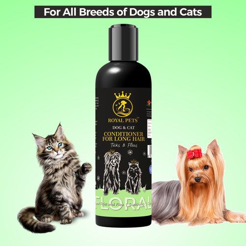Royal Pets Floral Conditioner | Nourishing Coat Care for Soft, Shiny Dog & Cat Fur Grooming 250ml