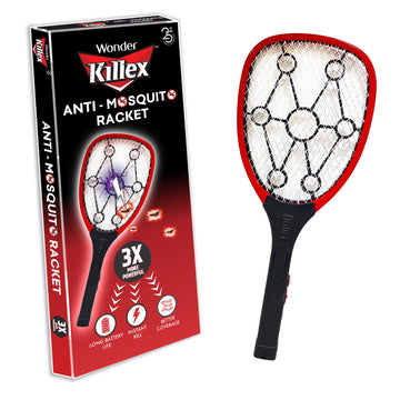 Wonder Killex Anti Mosquito Racket | Mosquito Killer Bat with Rechargable 400 mAh Battery | Insect Killer Electric Fly Swatter | 3X More Powerful…