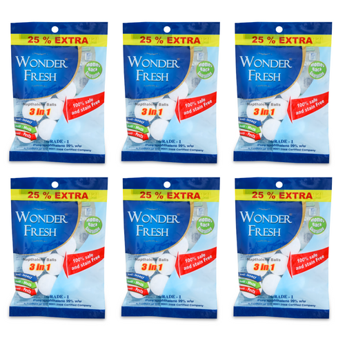 Wonder Fresh Naphthalene Balls 50g | Multi Use for Bathroom & Drawers