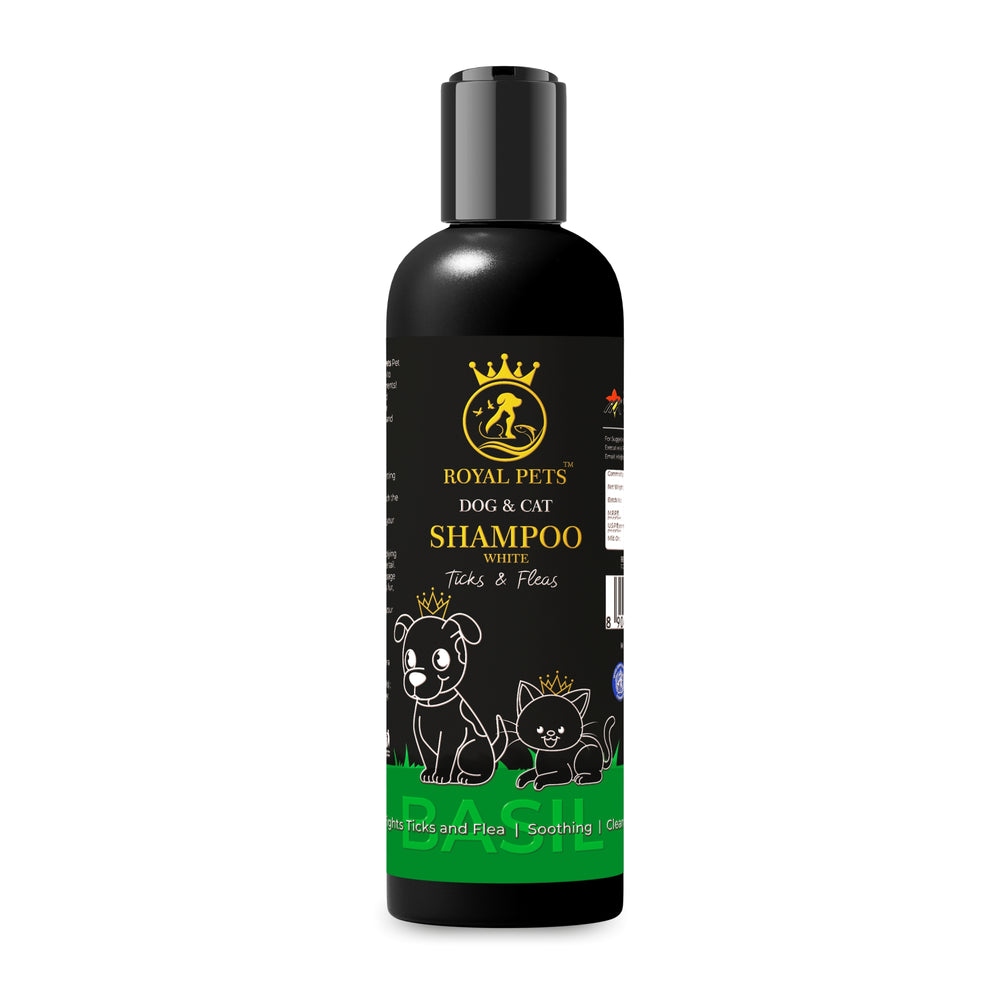 Royal Pets Tick & Flea Shampoo | Anti Itch Dog & Cat Bath Formula for Healthy, Shiny Coat 250 ml