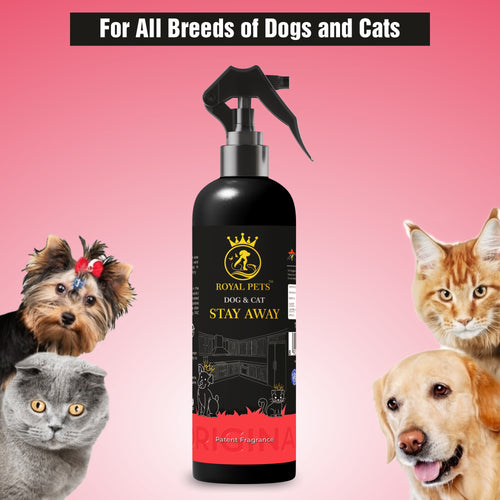 Royal Pets Stay Away Spray | Safe Pet Repellent for Home, Furniture, and Vehicle Surfaces 250ml