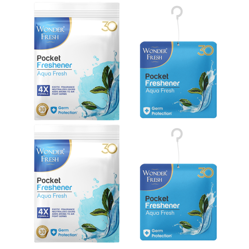 Wonder Fresh Air Power Pocket Freshener | Bathroom Car Room Odor Remover
