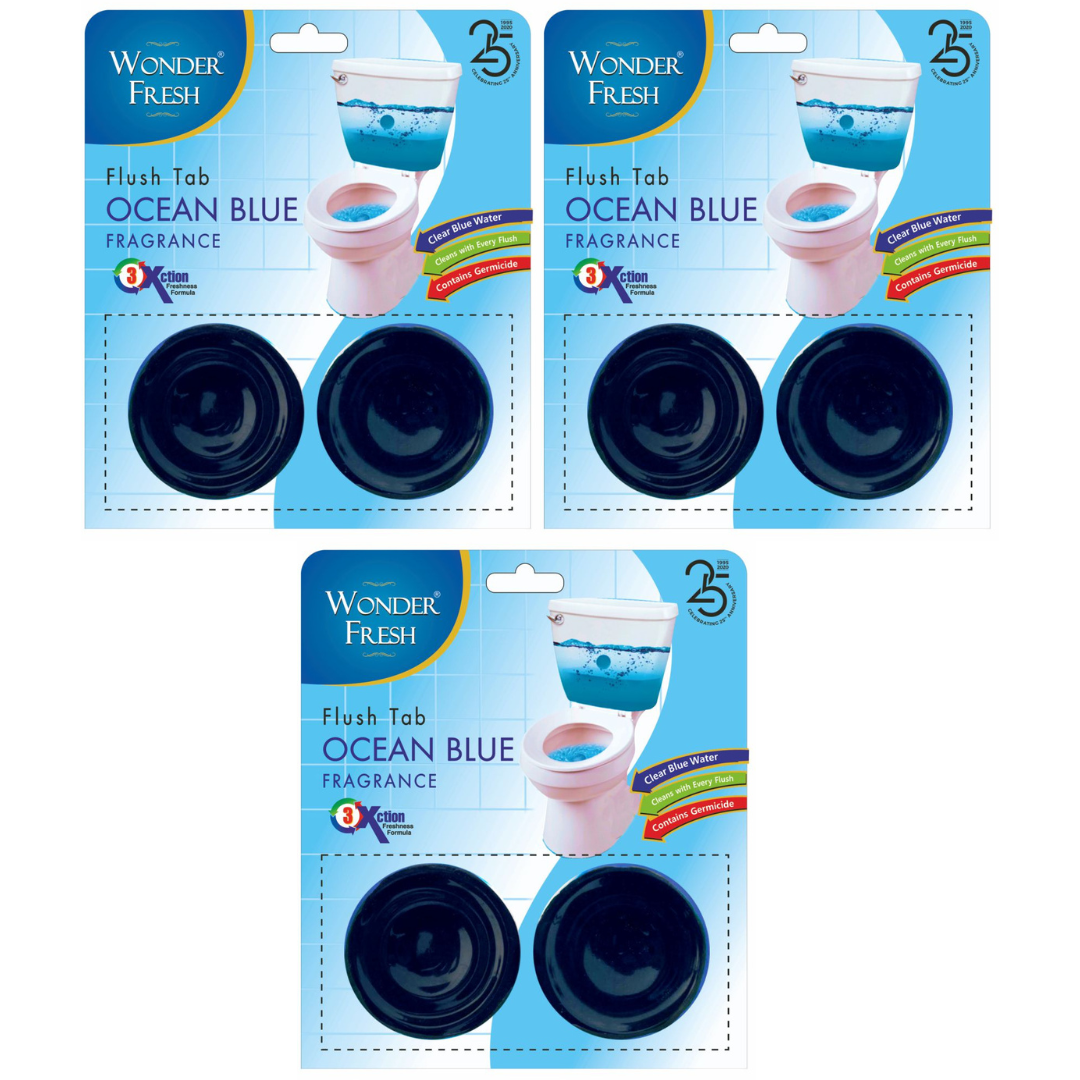Wonder Fresh Flushmatic Tablet | Ocean Blue Toilet Cleaner Twin Pack