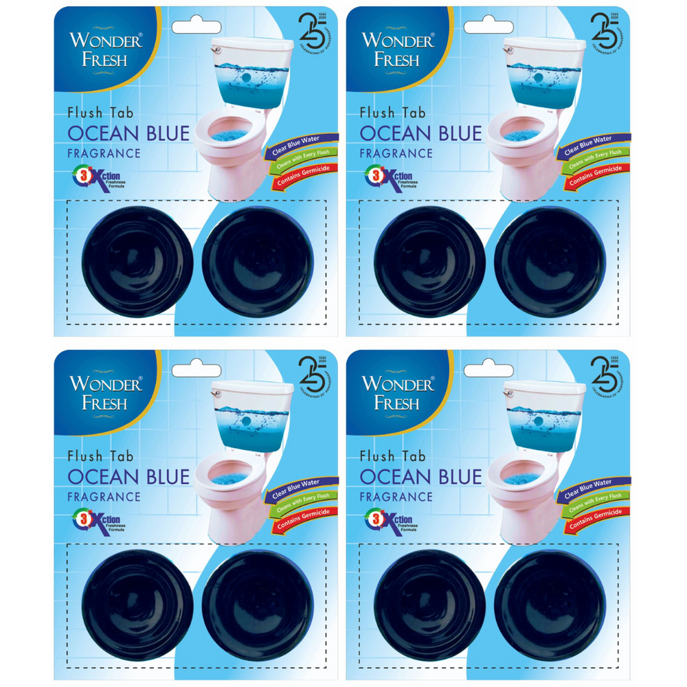 Wonder Fresh Flushmatic Tablet | Ocean Blue Toilet Cleaner Twin Pack