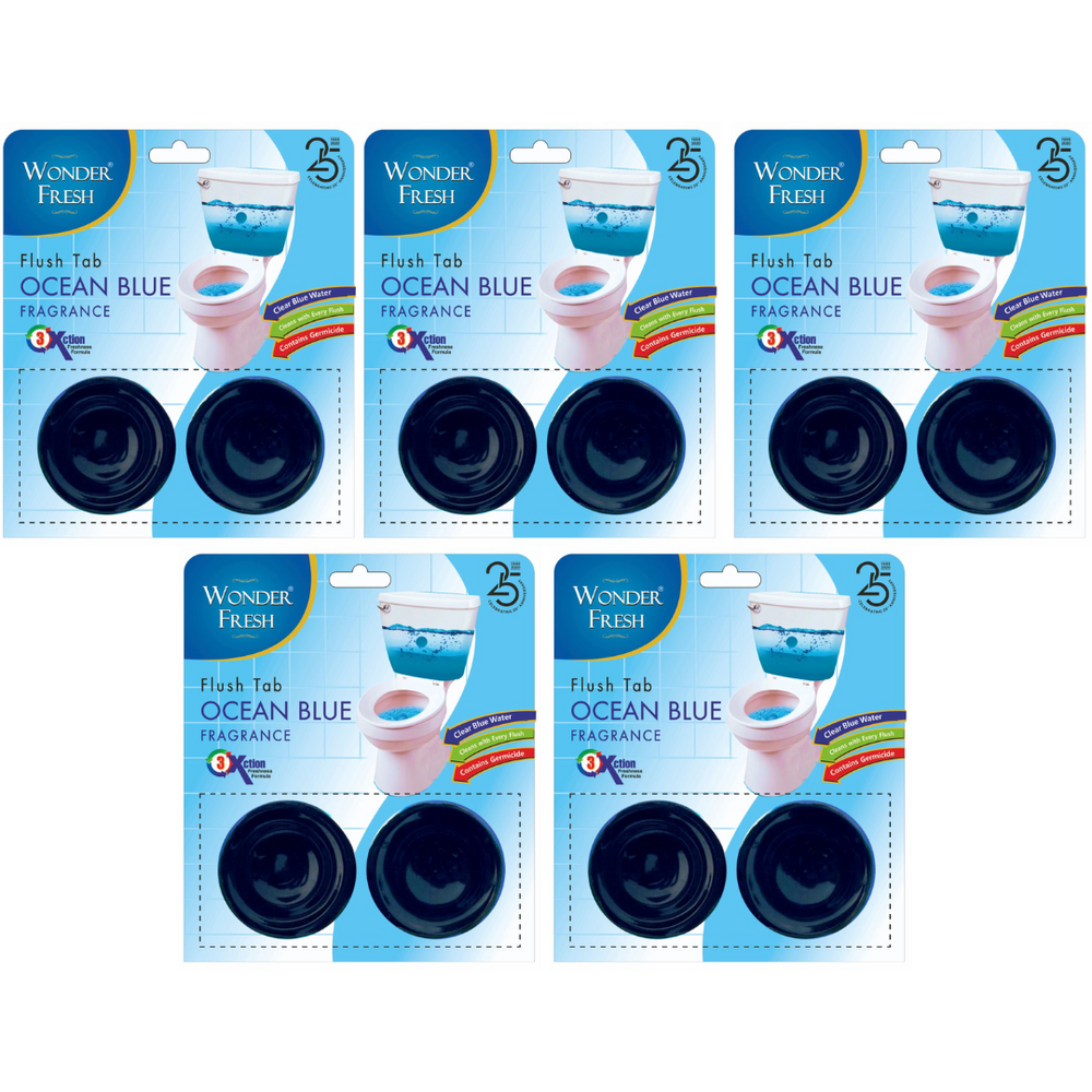 Wonder Fresh Flushmatic Tablet | Ocean Blue Toilet Cleaner Twin Pack