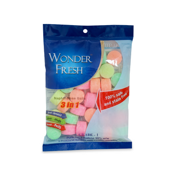 Wonder Fresh Naphthalene Balls for Wardrobe, Bathroom, Bookselves, Drawers, Wash Basin - 200g