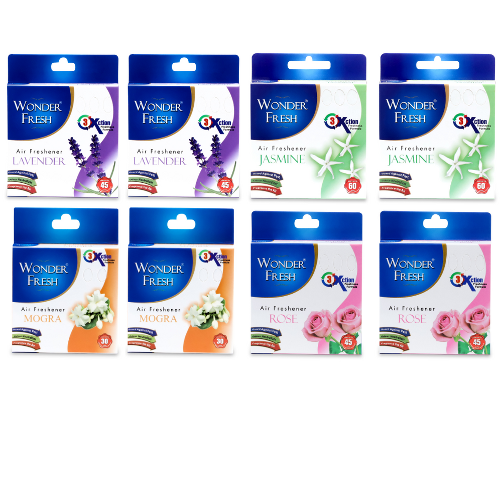 Wonder Fresh Air Freshener Blocks | Mixed Room Fragrance 50g Each