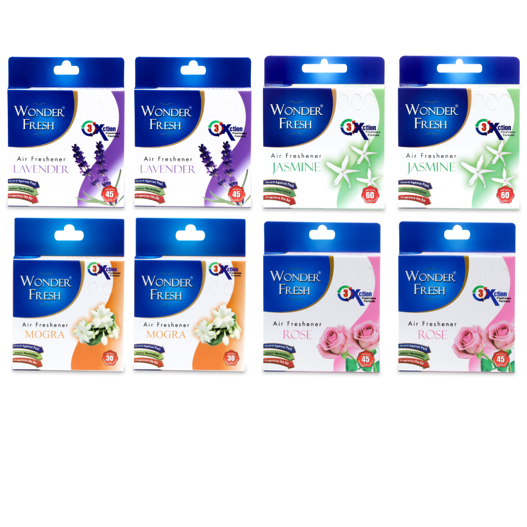 Wonder Fresh Air Freshner Blocks Mixed Fragrances - 50g each