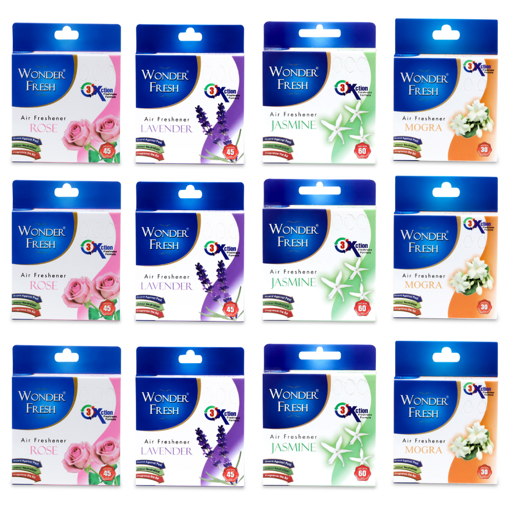 Wonder Fresh Air Freshener Blocks | Mixed Room Fragrance 50g Each