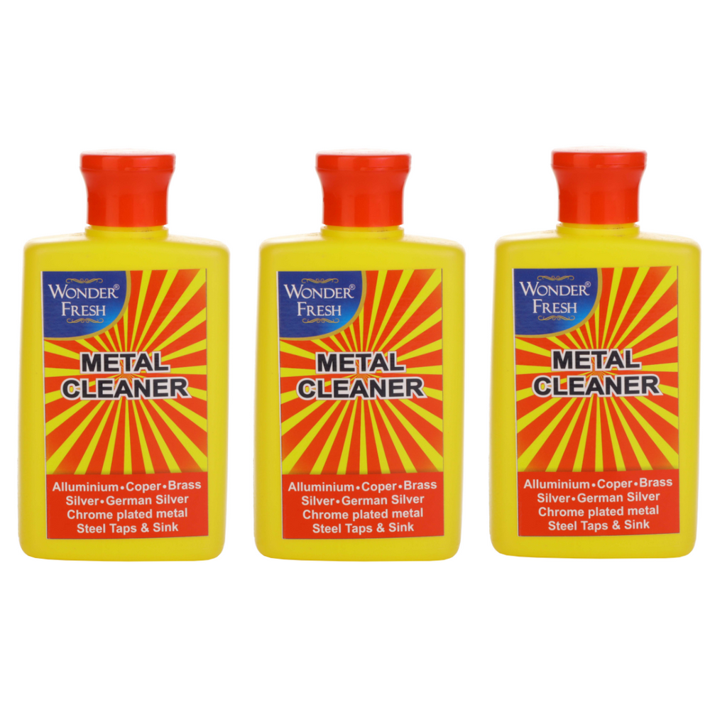 Wonder Fresh Metal Cleaner 200ml | Brass Copper Steel Polish Liquid