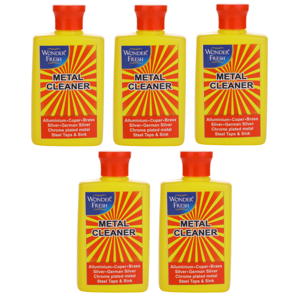 Wonder Fresh Metal Cleaner 200ml | Brass Copper Steel Polish Liquid