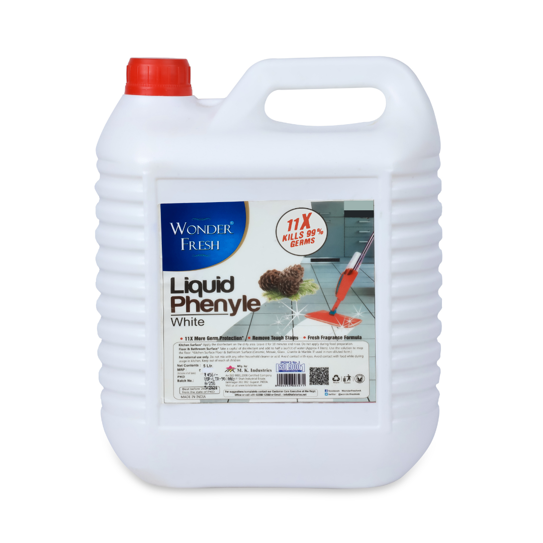 Wonder Fresh Liquid Phenyl - 5 ltr | Suitable for Hospitals, Homes, Offices