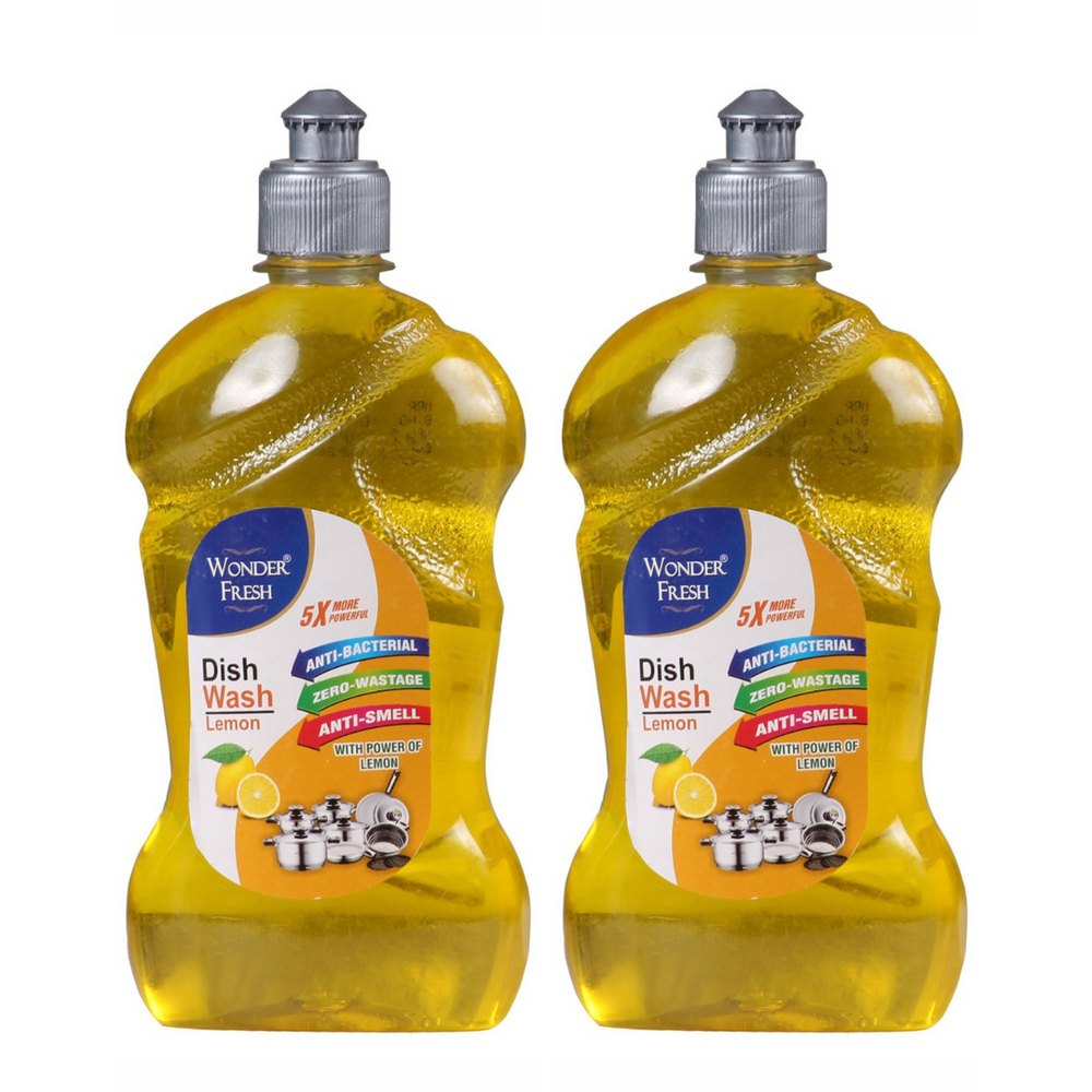 Wonder Fresh Dishwash Gel 500ml | Pack of 2 | Removes Grease Fast