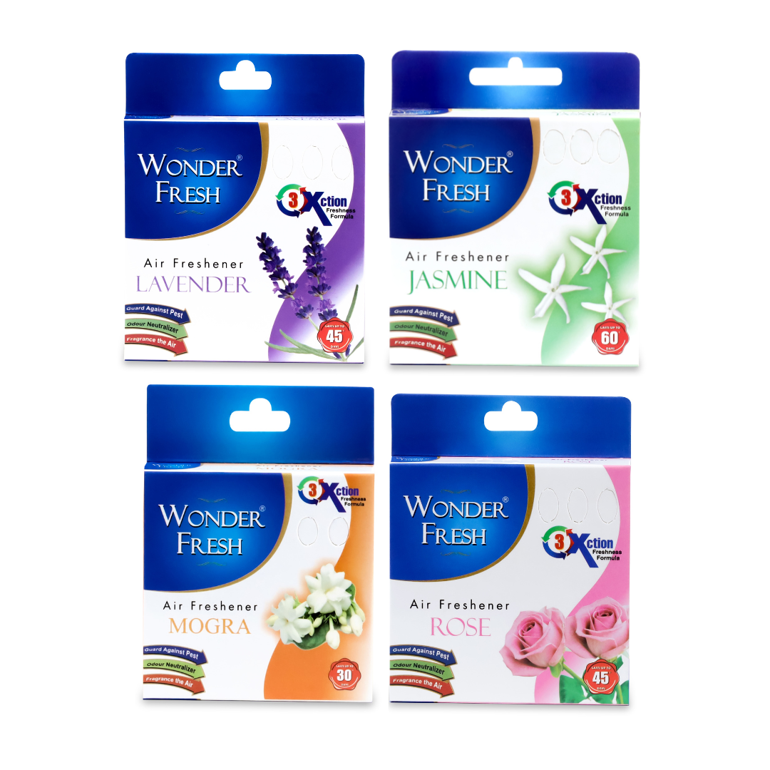 Wonder Fresh Air Freshner Blocks Mixed Fragrances - 50g each