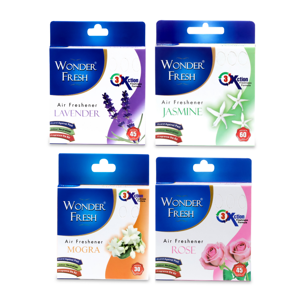 Wonder Fresh Air Freshener Blocks | Mixed Room Fragrance 50g Each