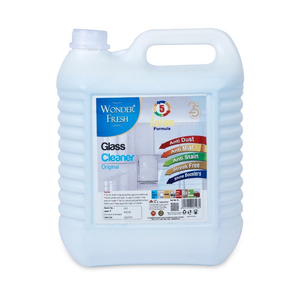 Wonder Fresh Glass Cleaner Spray 5L | Multi Surface Shine Cleaner