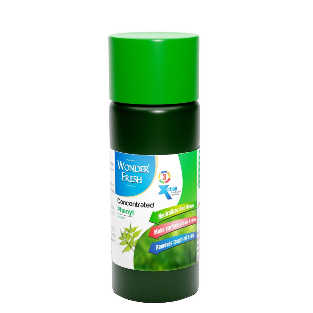 Wonder Fresh Disinfectant Neem Phenyl Liquid Surface Cleaner for Hospitals, Home, Office and Commercial Use  - 200 ml
