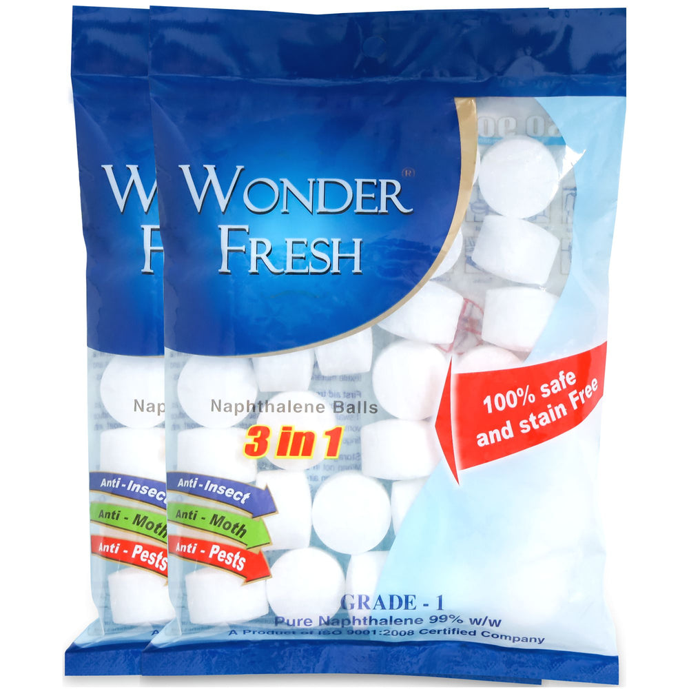 Wonder Fresh Naphthalene Balls 200g | Wardrobe Bathroom Freshener