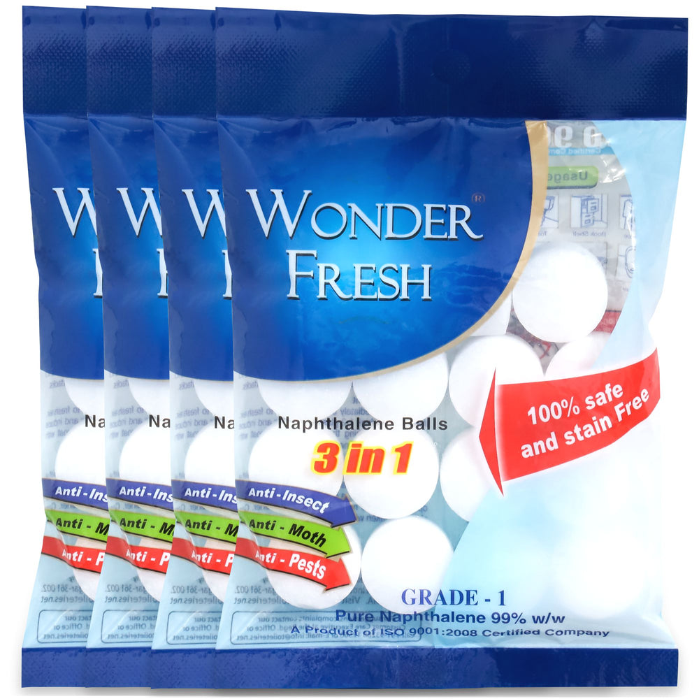 Wonder Fresh Naphthalene Balls 100g | Bathroom Drawer Odor Control