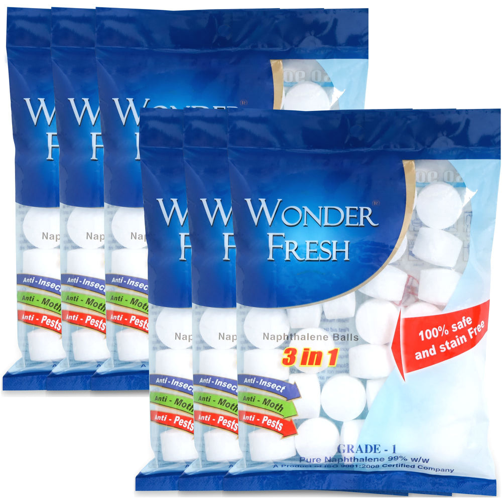 Wonder Fresh Naphthalene Balls 200g | Wardrobe Bathroom Freshener
