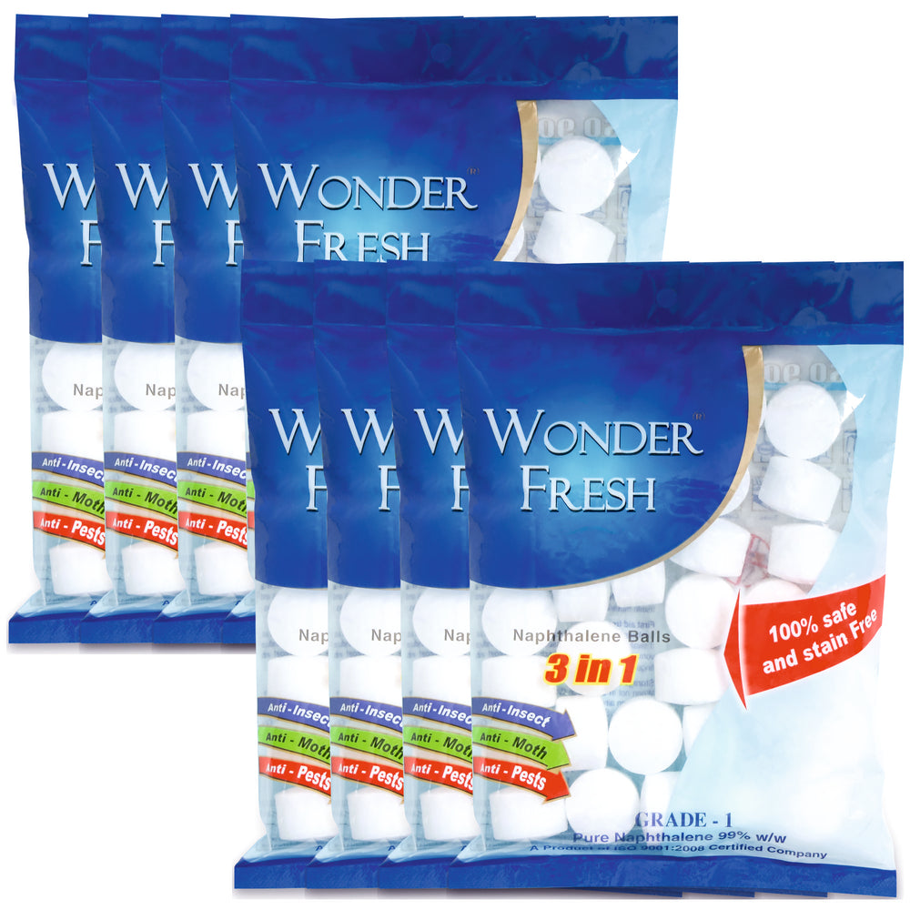 Wonder Fresh Naphthalene Balls 200g | Wardrobe Bathroom Freshener