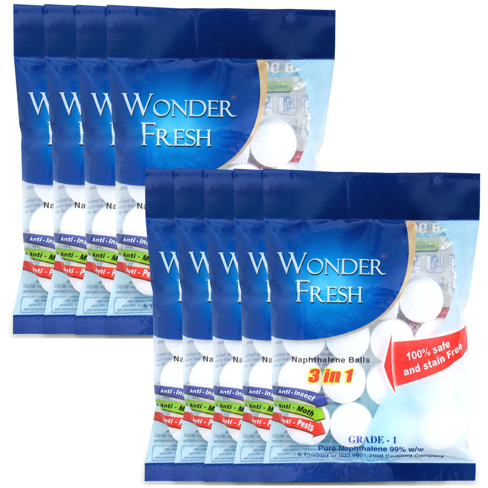 Wonder Fresh Naphthalene Balls 100g | Bathroom Drawer Odor Control